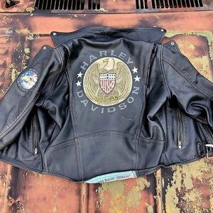 Vintage Harley-Davidson motorcycle jacket